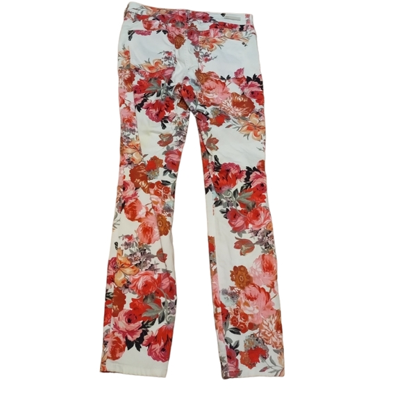 Anthropologie Pilcro and the Letterpress Rose Floral Mid Rise Skinny Jeans 28 - Picture 4 of 4